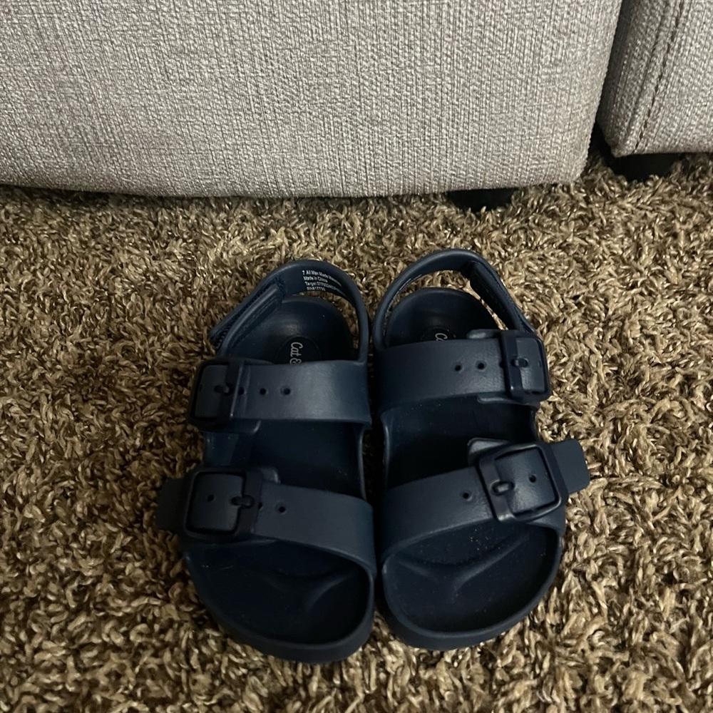 Great for next summer!  Cat &Jack sandals for toddler boys, size 7C